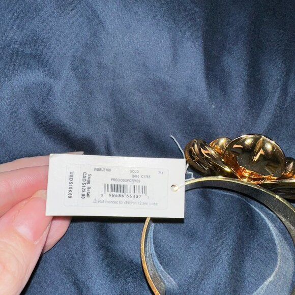 Kate Spade Precious Poppies Bracelet Gold NWT - Picture 5 of 7